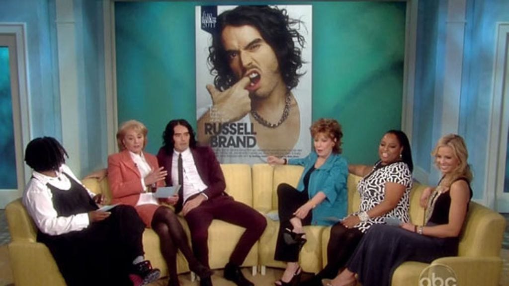 Russell Brand vieraili The View -keskusteluohjelmassa.