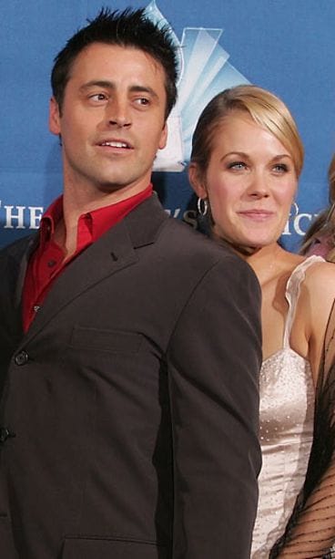 Matt LeBlanc ja Andrea Anders tapasivat Joey-sarjan kuvauksissa.