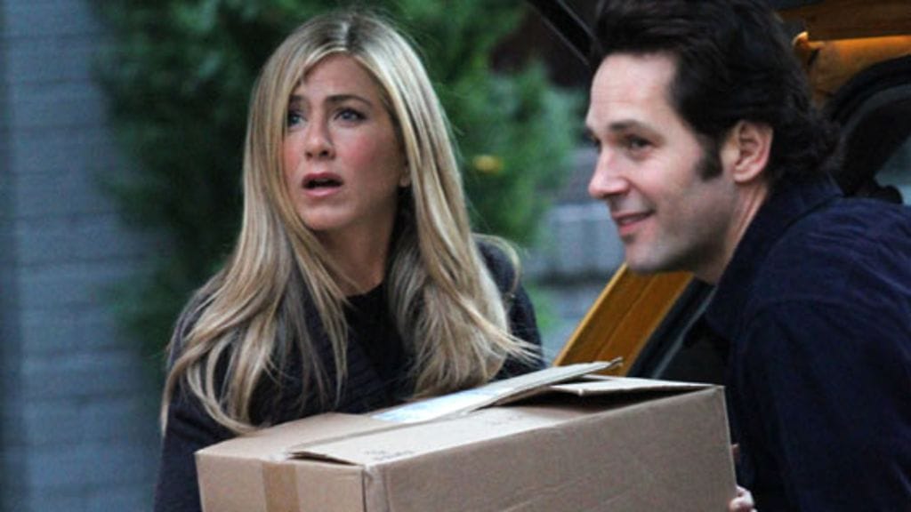 Wanderlust-elokuvan kuvaukset New Yorkissa. Elokuvassa nähdään myös Paul Rudd (kuvassa).