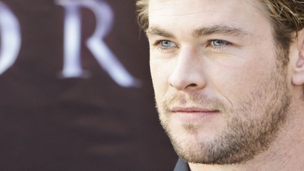 Hemsworth kartutti Thorin rooliaan varten tiukalla treenaamisella ja oikealla ruokavaliolla lisää lihasmassaa kymmenisen kiloa.