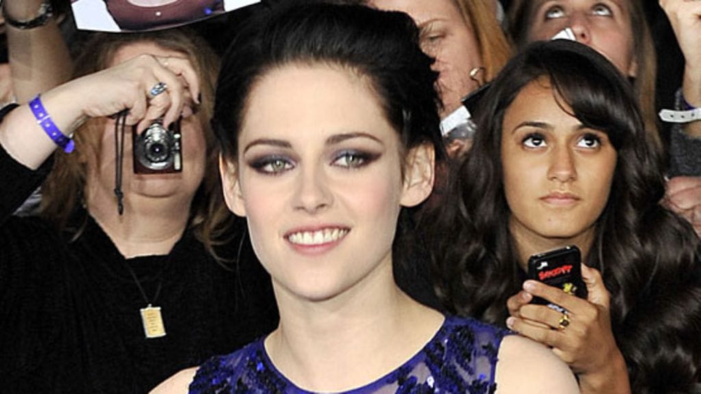 Kristen Stewart säteili ensi-illassa.