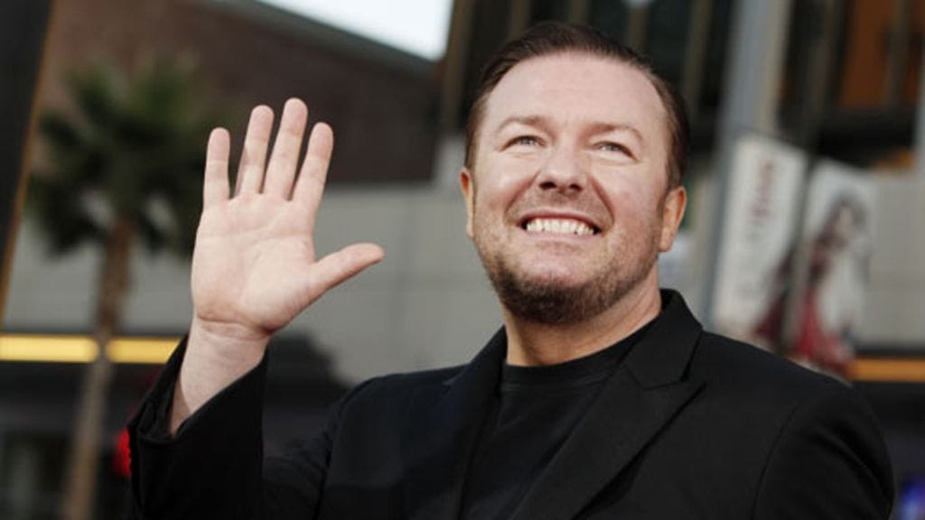 Ricky Gervais juonsi vuoden 2011 Golden Globe -gaalan.