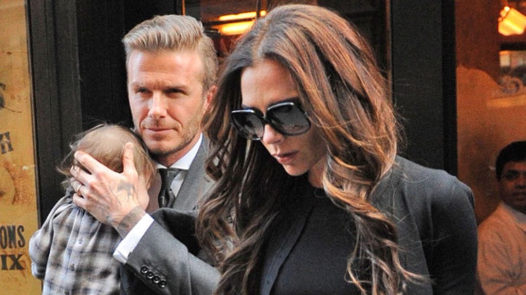 Koko poikakatras koossa! Brooklyn , Cruz, David Beckham ja Romeo.