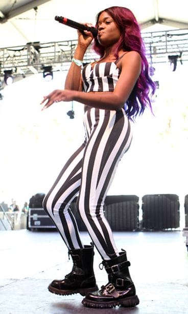 Azealia Banks esiintyi Coachella-festivaaleilla Yhdysvalloissa huhtikuussa 2012.