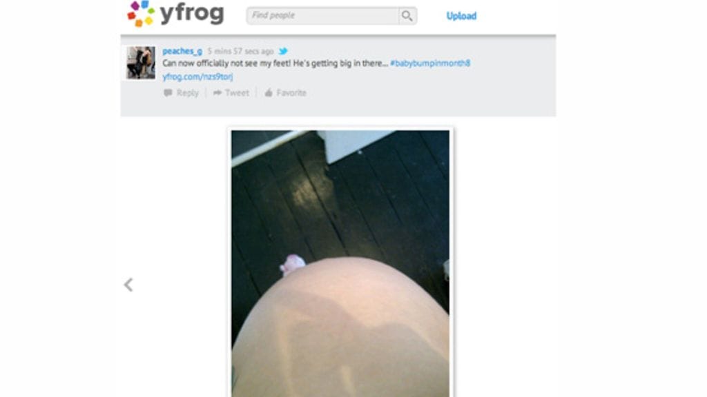 Peaches Geldofin raskausvatsa