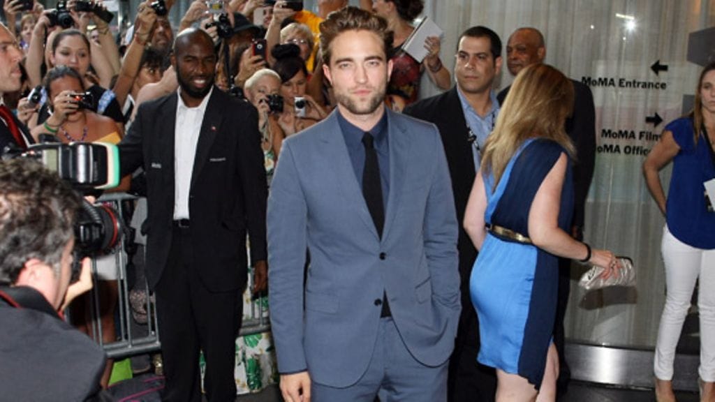 2012 elokuu: Robert Pattinson Cosmopolis-elokuvan ensi-illassa New Yorkissa.