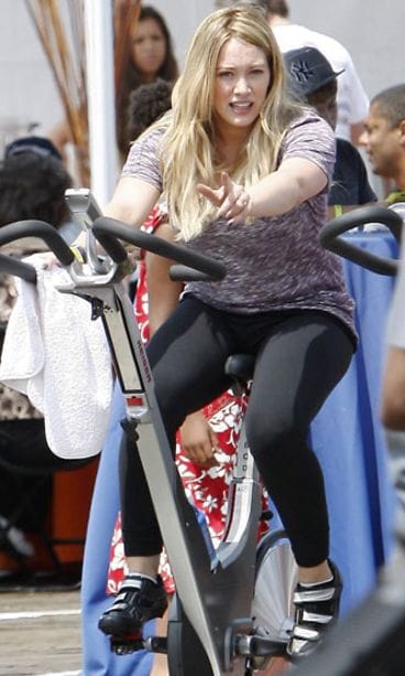 Hilary Duff osallistui hyväntekeväisyystapahtumaan kuntoilun merkeissä 3. kesäkuuta 2012.