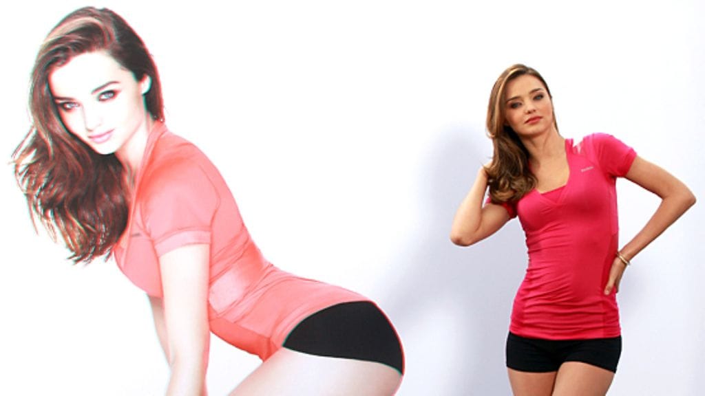 Miranda Kerr on Reebok-kasvo. Kuva: Getty Images