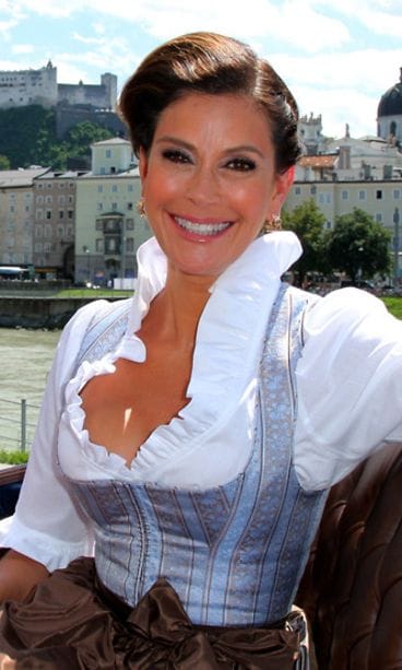 Kutsuvieras Teri Hatcher Itävallassa klassisen musiikin festivaaleilla vuonna 2012.