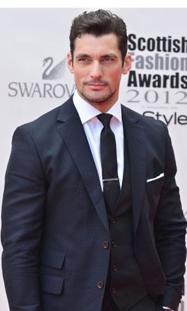 Miesmalli David Gandy muotigaalassa Skotlannissa kesäkuussa 2012.