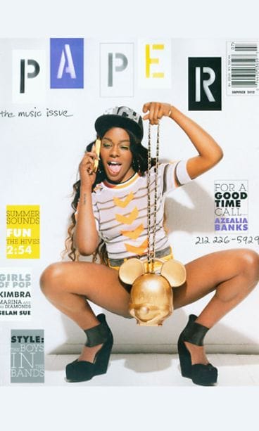 Azealia Banks Paper-lehden kannessa.