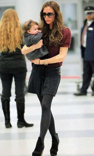 Victoria Beckham ja 7 kuukautta vanha Harper-tytär