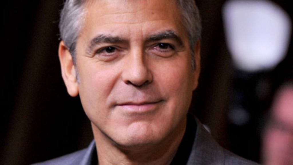 George Clooney ja Stacy Keibler Oscar-gaalassa.