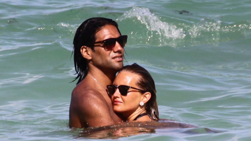 Radamel Falcao ja vaimo Lorelei Dahiana Taron