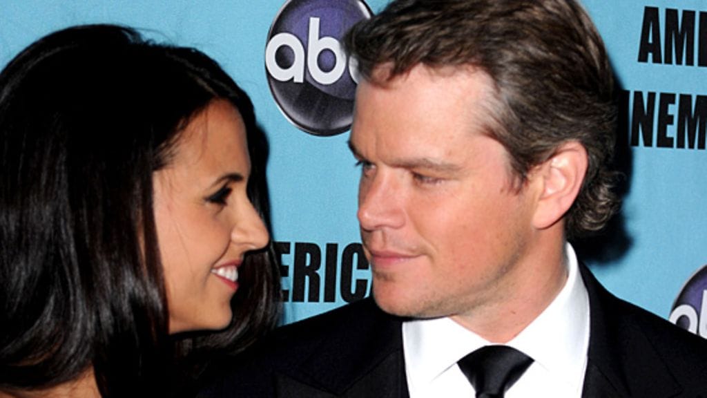 Luciana Barroso ja Matt Damon. Kuva: Wireimage/AOP