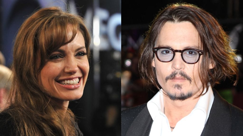 Angelina Jolie ja Johnny Depp.