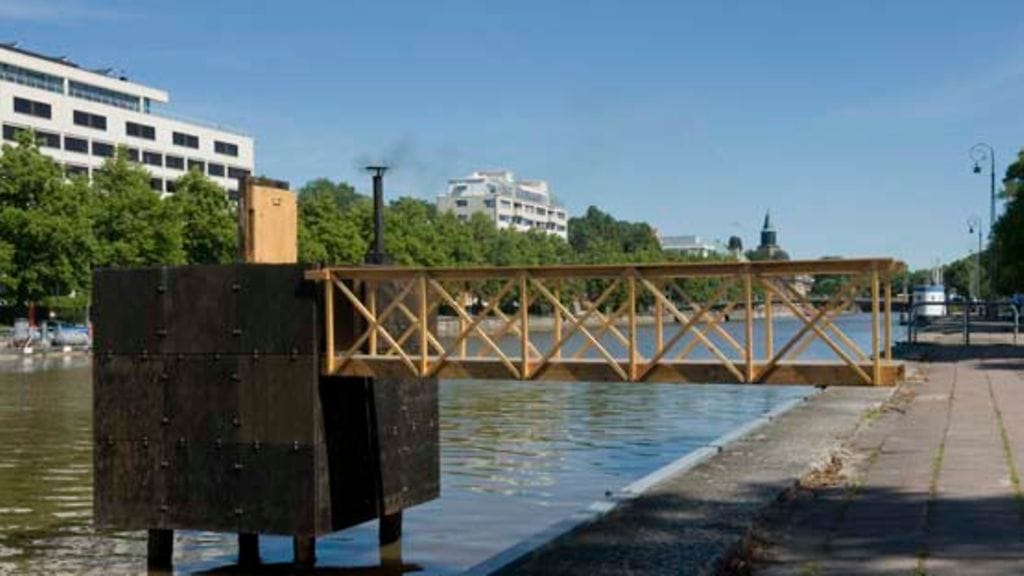 Hot Cube -saunaan voi tutustua kulttuuripääkaupunki Turussa.