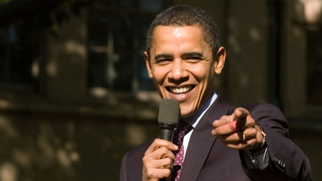 Obama omaa tunnetusti hyvät puhelahjat. Kuva: Wireimage/All over press.
