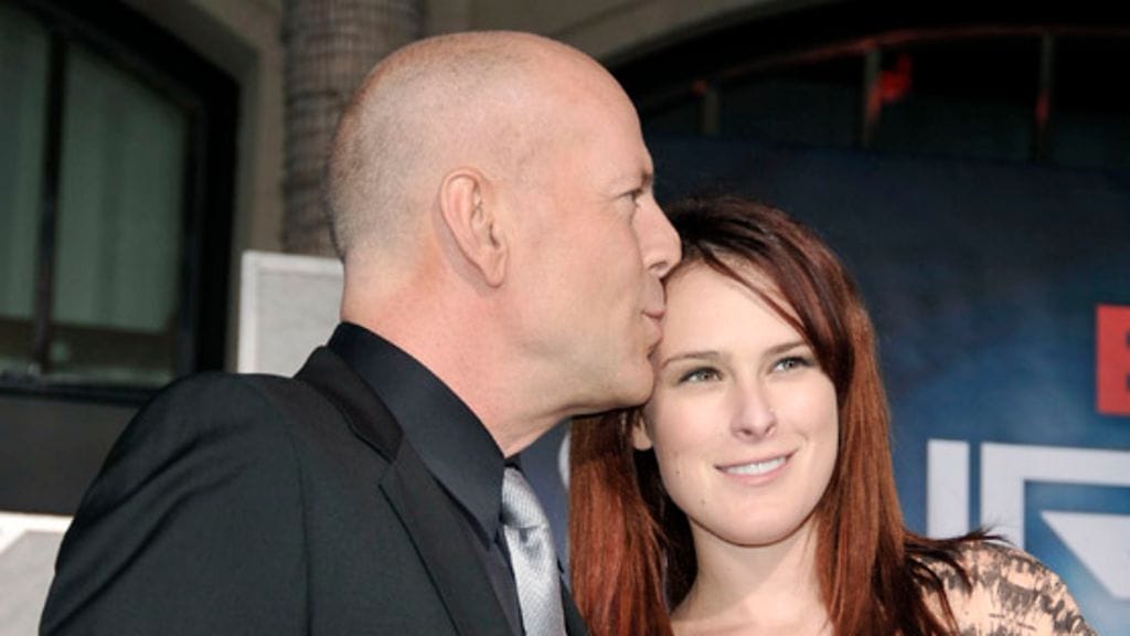 Bruce Willis tyttärensä Rumerin kanssa.