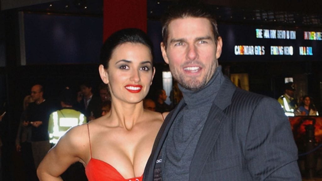 Penélope Cruz ja Tom Cruise olivat kolmen vuoden ajan Hollywoodin superpari.