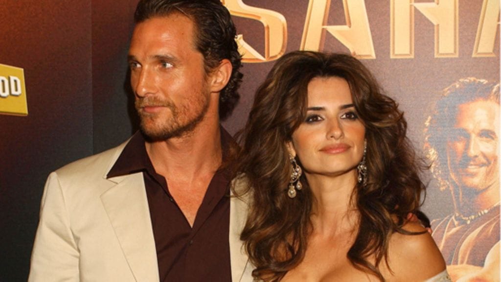 Matthew McConaughey ja Penélope Cruz rakastuivat Saharan kuvauksissa.