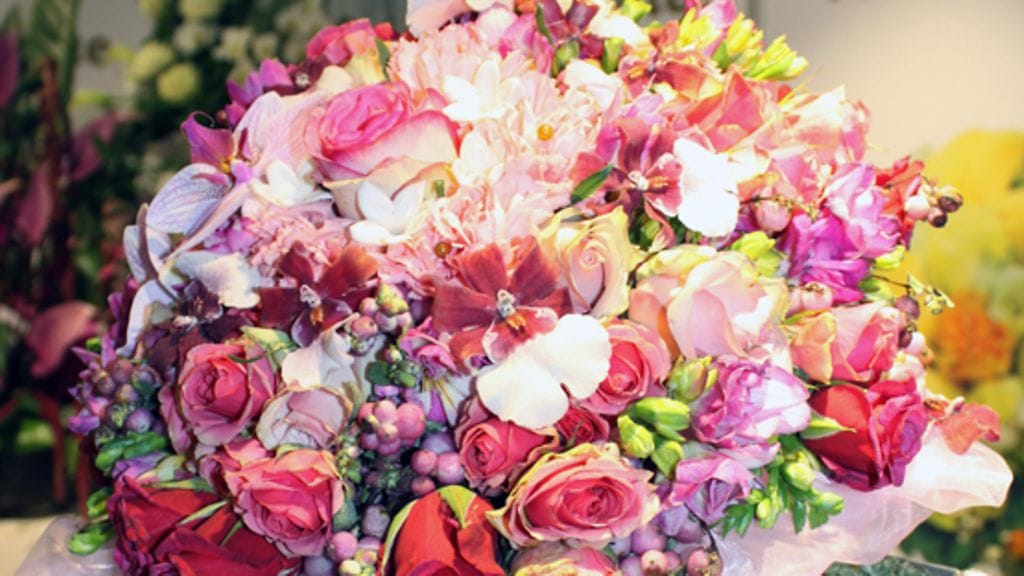 Bieder kukkakauppa Häät&Rakkaus-messuilla 2010 Kuva: Leena Salo / MTV3 Helmi