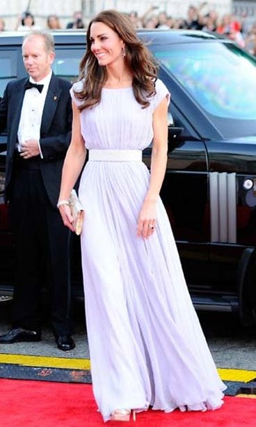 Cambridgen herttuatar Catherine BAFTA-gaalassa.