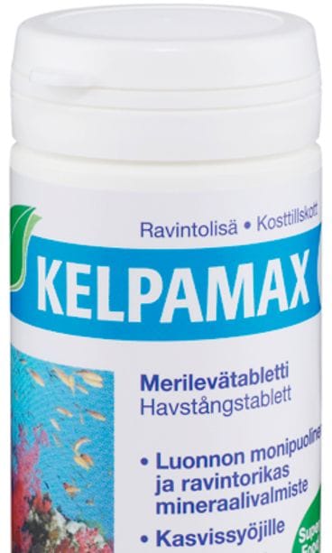 Kelpamax sisältää merilevää.