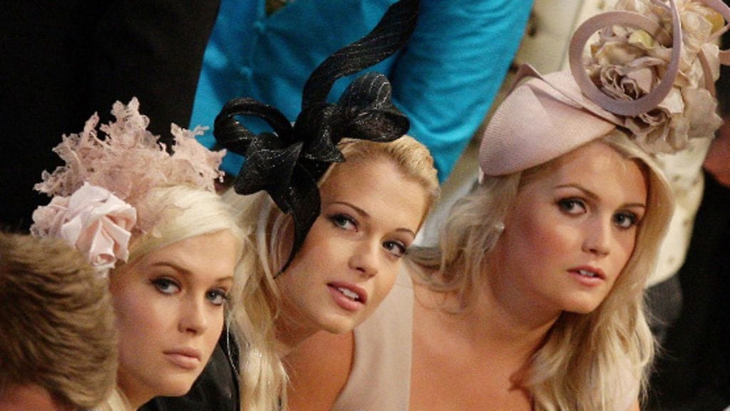 Amelia, Eliza, ja Kitty Spencer.