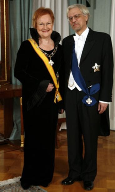 Tarja Halonen Linnan juhlissa vuonna 2006
