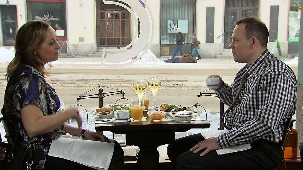 Salatut elämät - Liisa, Lasse ja Ismo (Susanna Mikkonen, Timo Jurkka ja Esko Kovero).