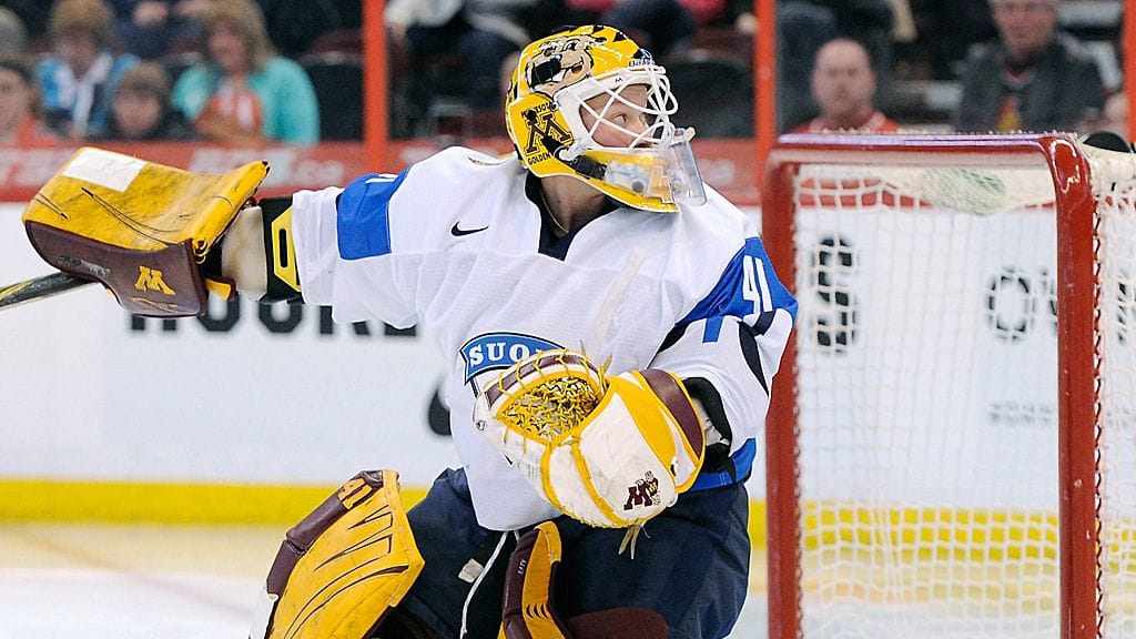 Noora Räty kevään 2013 MM-kisoissa.