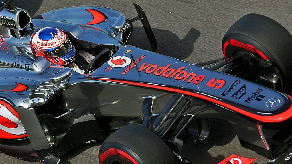 Jenson Buttonin McLaren-kilpuri Korean GP:ssä.