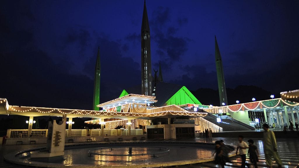 Pakistanin pääkaupunki Islamabad.