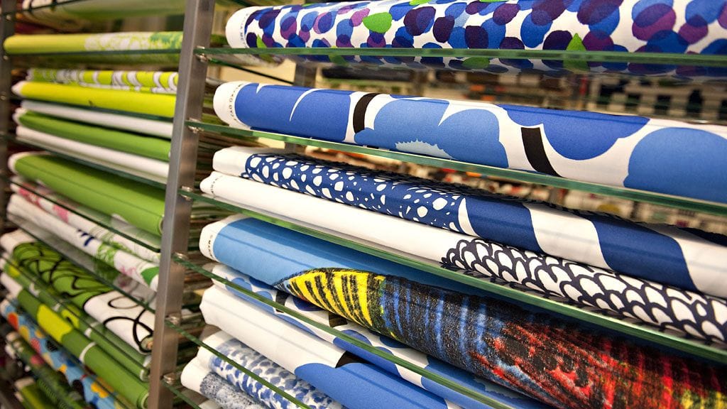 Marimekon erilaisia kuoseja.