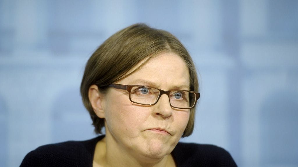 Valtionohjauksesta vastaava ministeri Heidi Hautala ilmoitti erostaan tiedotustilaisuudessa Helsingissä 11. lokakuuta 2013.
