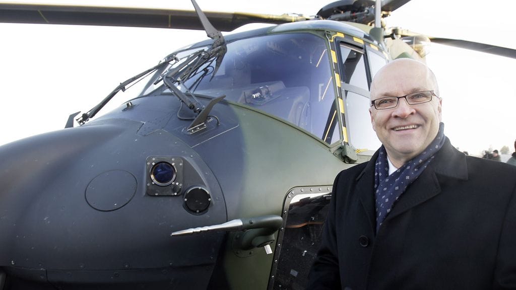 Patria-konsernin silloinen toimitusjohtaja Jorma Wiitakorpi Helsingissä vuonna 2007.