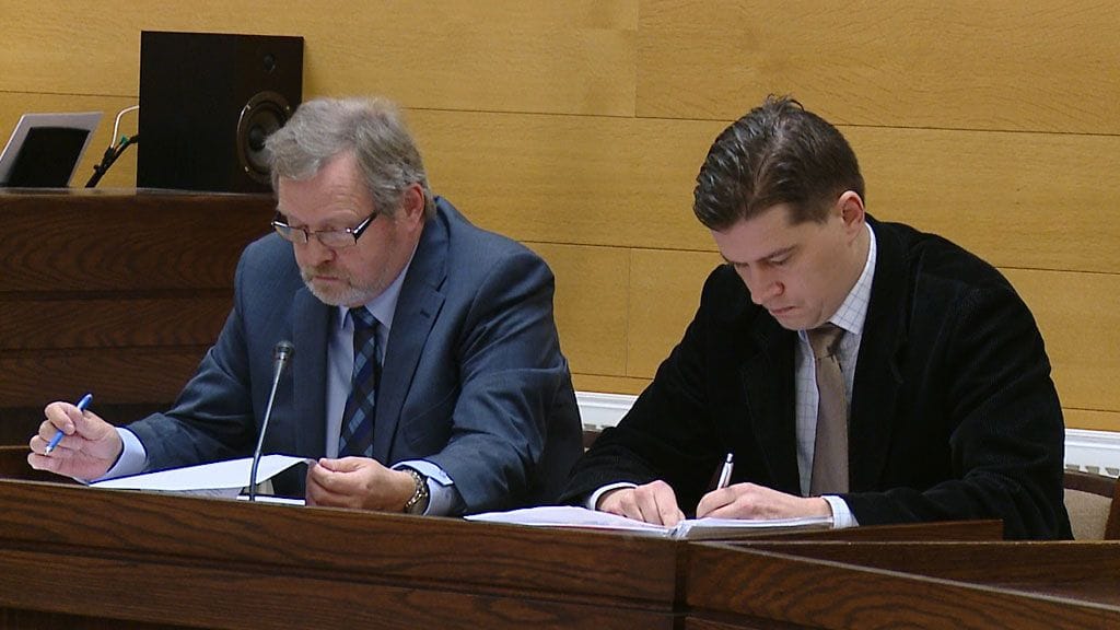 Ulvila-syyttäjät loppulausuntopäivänä 8.10.2013.