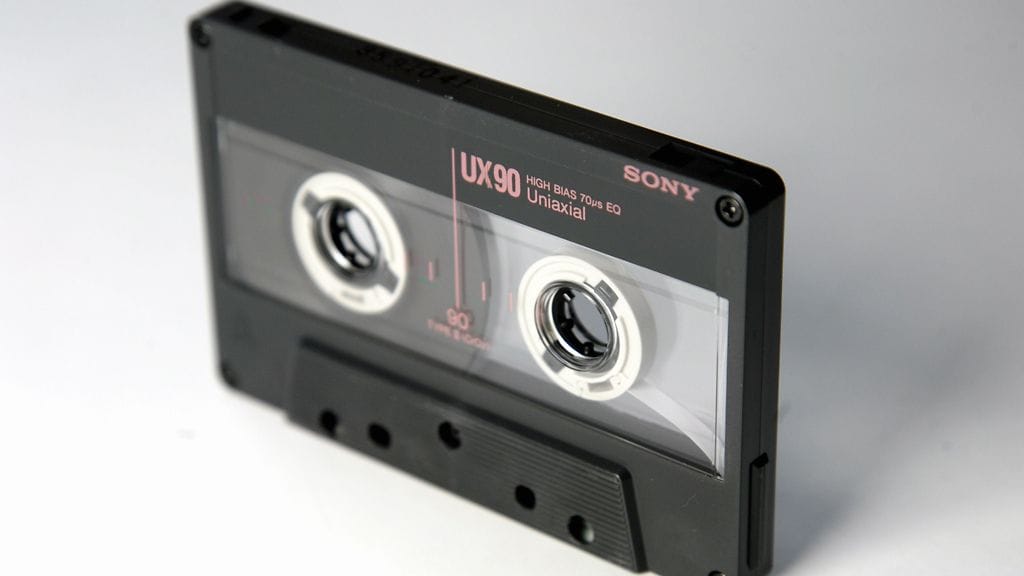 Äänitettävä Sonyn c-kasetti