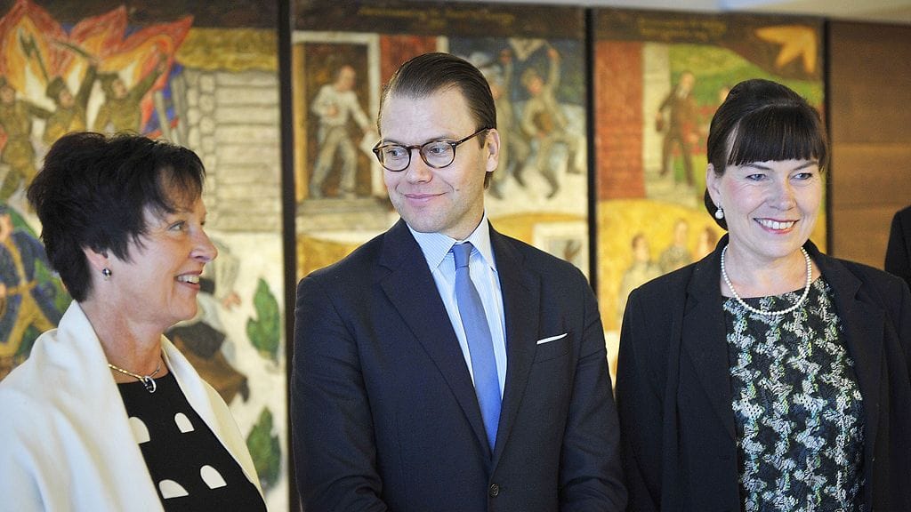 Ruotsin prinssi Daniel vieraili 10. lokakuuta 2013 Ahvenanmaalla.