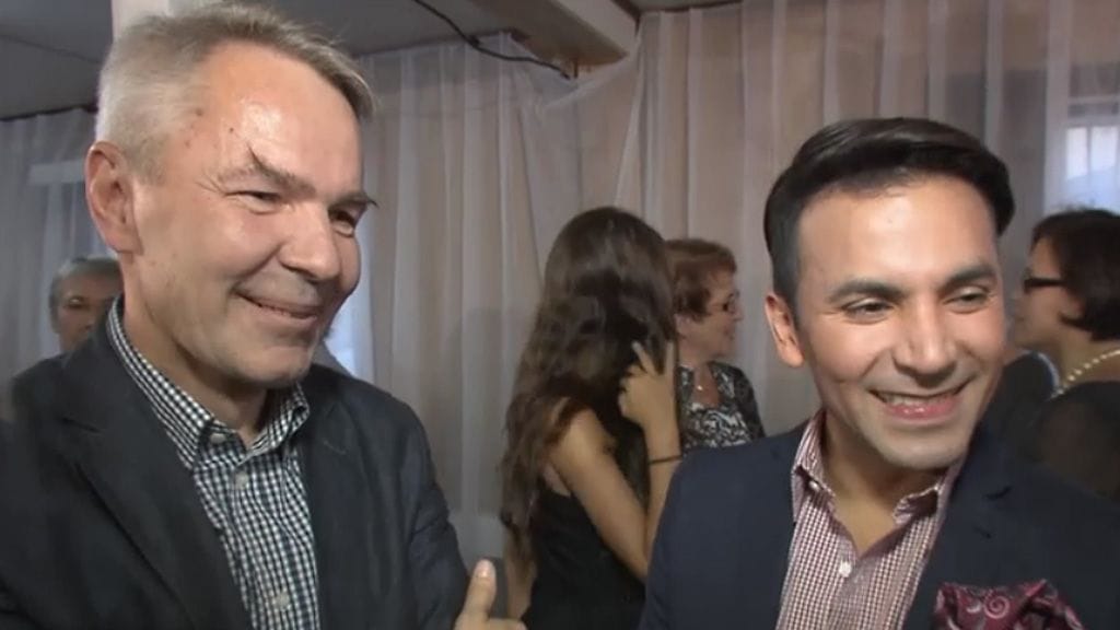 Pekka Haavisto ja Antonio Flores