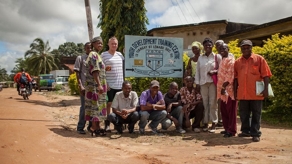Jesse Kaikuranta Sierra Leonessa.