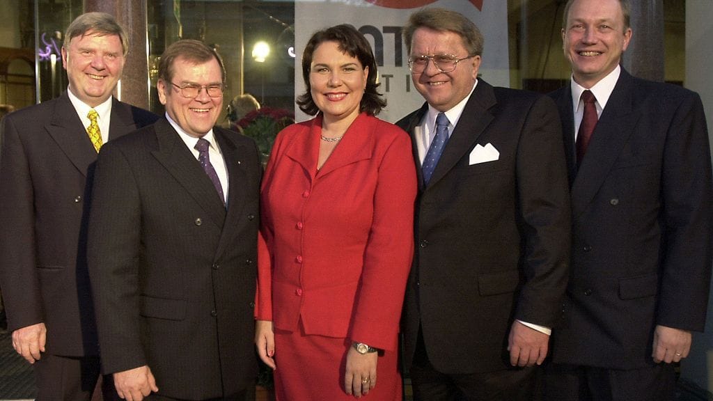 Tauno Äijälä, Jorma Miettinen, Merja Ylä-Anttila, Pekka Hyvärinen ja Juhani Pekkala