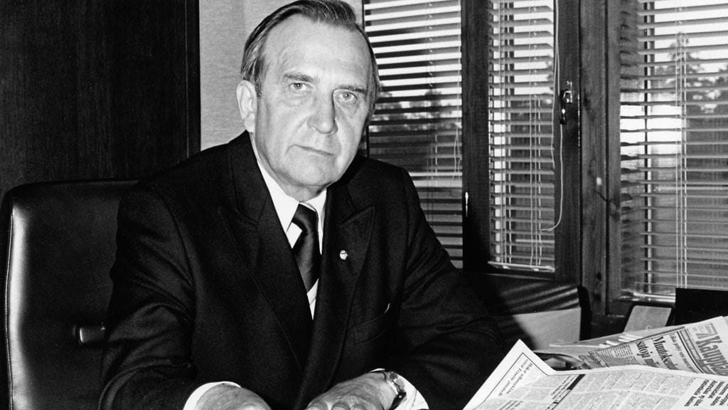 MTV Oy:n ensimmäinen toimitusjohtaja Pentti Hanski.