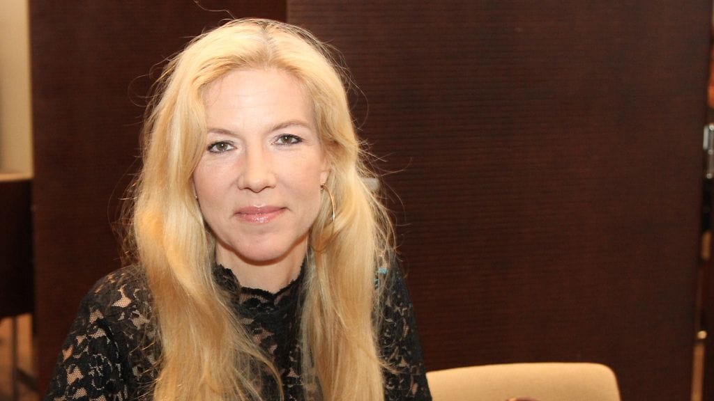 Kirjailija Liza Marklund Helsingissä 26. lokakuuta.