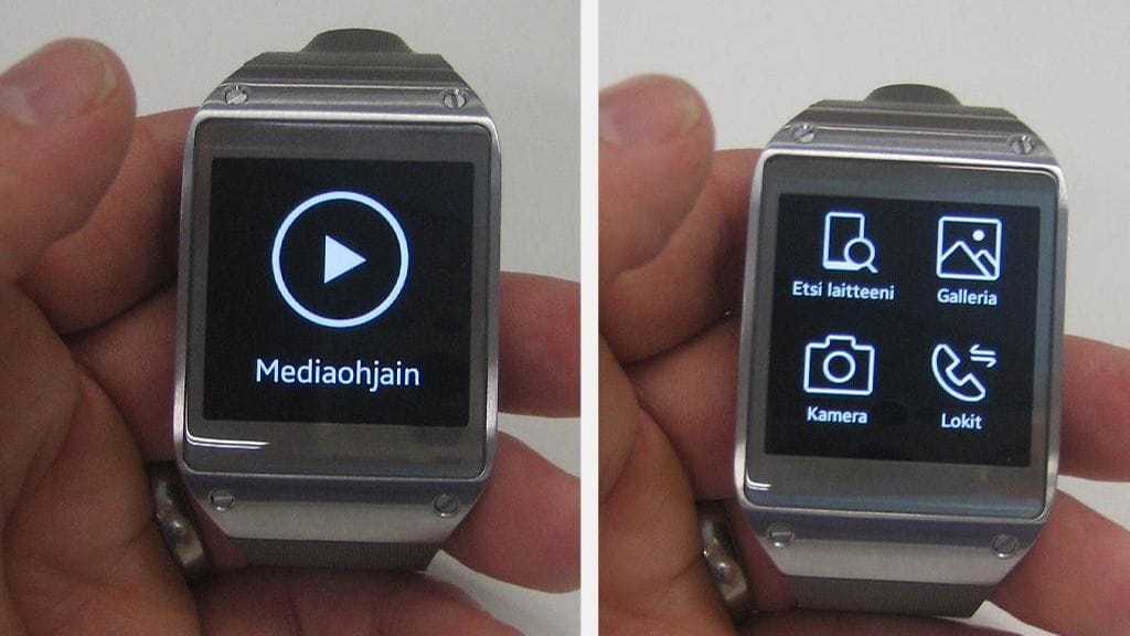 Samsung Galaxy Gear pyörittää useita erilaisia sovelluksia, ja lisää on tulossa. Esimerkiksi mediaohjaimen avulla pystyy hallitsemaan kännykässä olevaa musiikkia kätevästi vaikkapa lenkkeillessä.