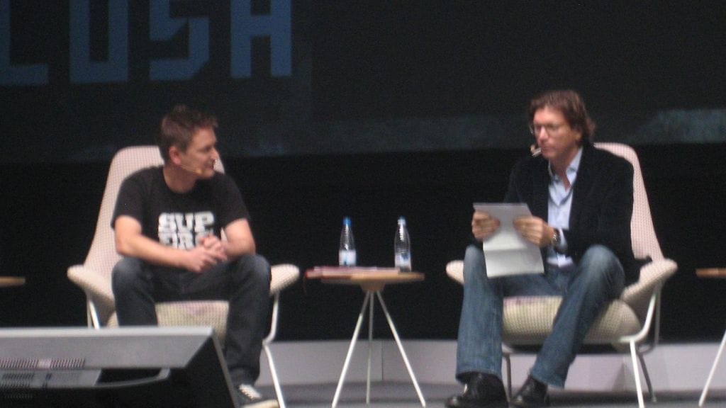 Supercellin Ilkka Paanen ja Skypen perustajajäsen Niklas Zennström.