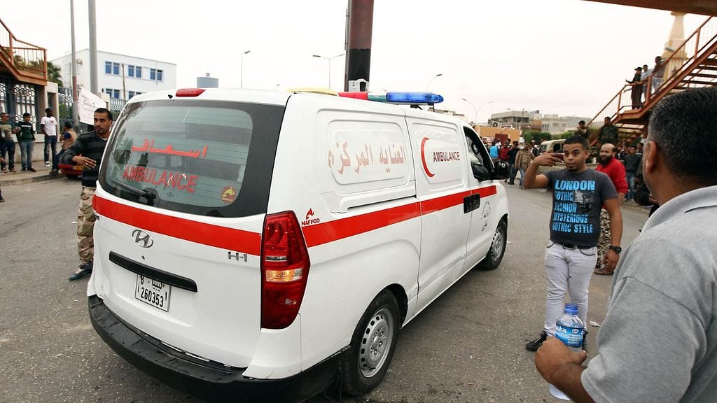 Libyalainen ambulanssi. Arkistokuva, kuva ei liity uutiseen.