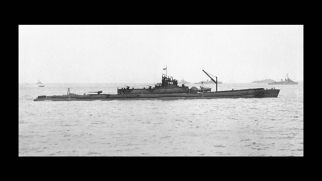 Sen-Toku -luokan sukellusvenen Japanin keisarillisen laivaston kuvassa.