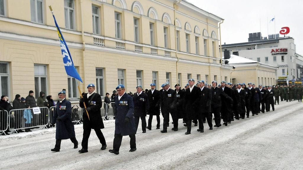 Itsenäisyyspäivän paraati Mikkelissä vuonna 2014.